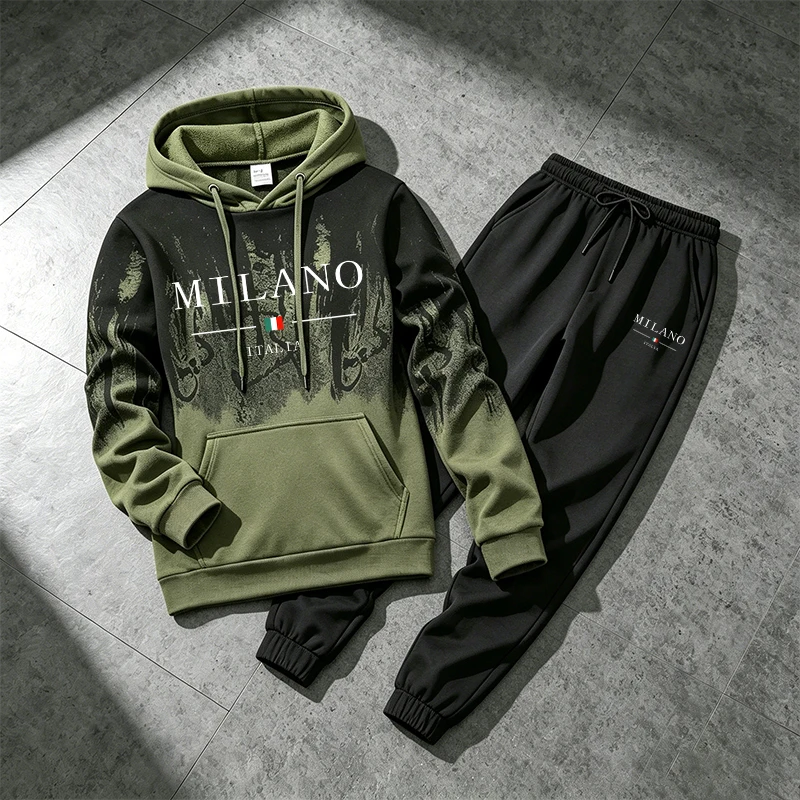 Mens Fashion Suits - Italy Fashion Sportswear 2pcs Set Male