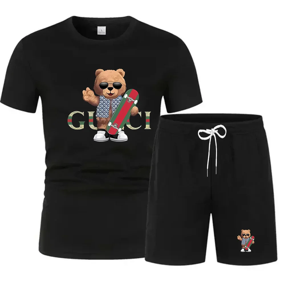 Mens Fashion Suits - Summer fashion street short sleeved sports