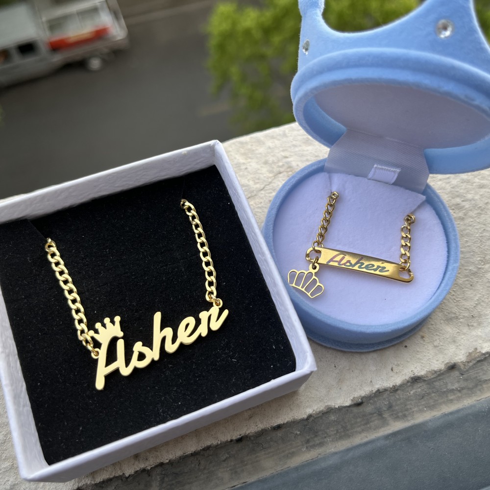 Men'S Fashion Jewelry Bracelets - DUOYING Custom Name Necklace For Boys