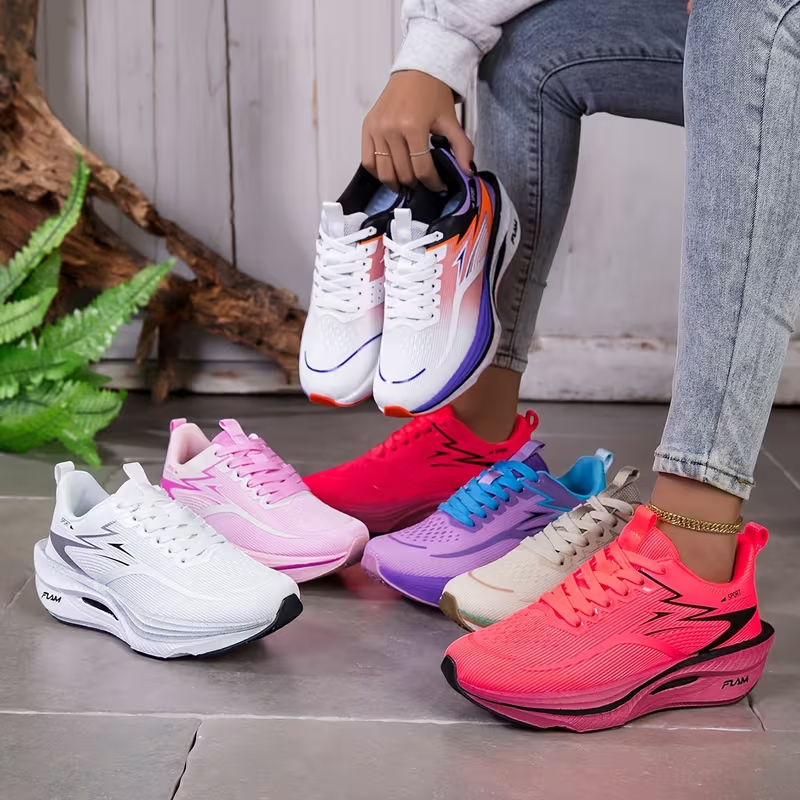 Mens Fashion Trainers - 2026 Women's Sneakers Breathable Knitted Mesh