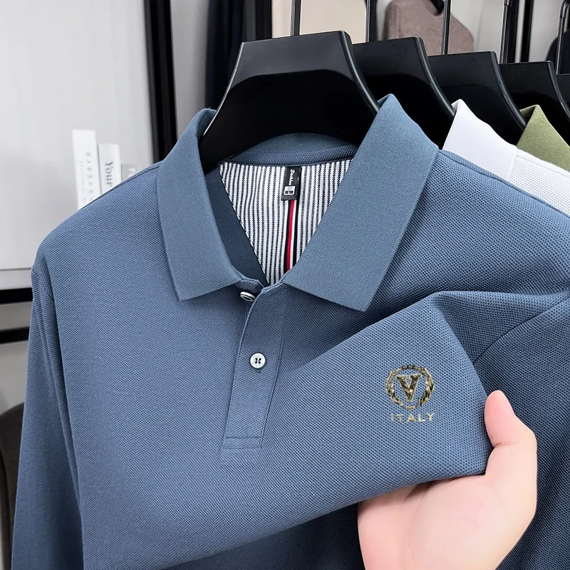Men'S Fashion Polo - 100% pure cotton high-end luxury brand