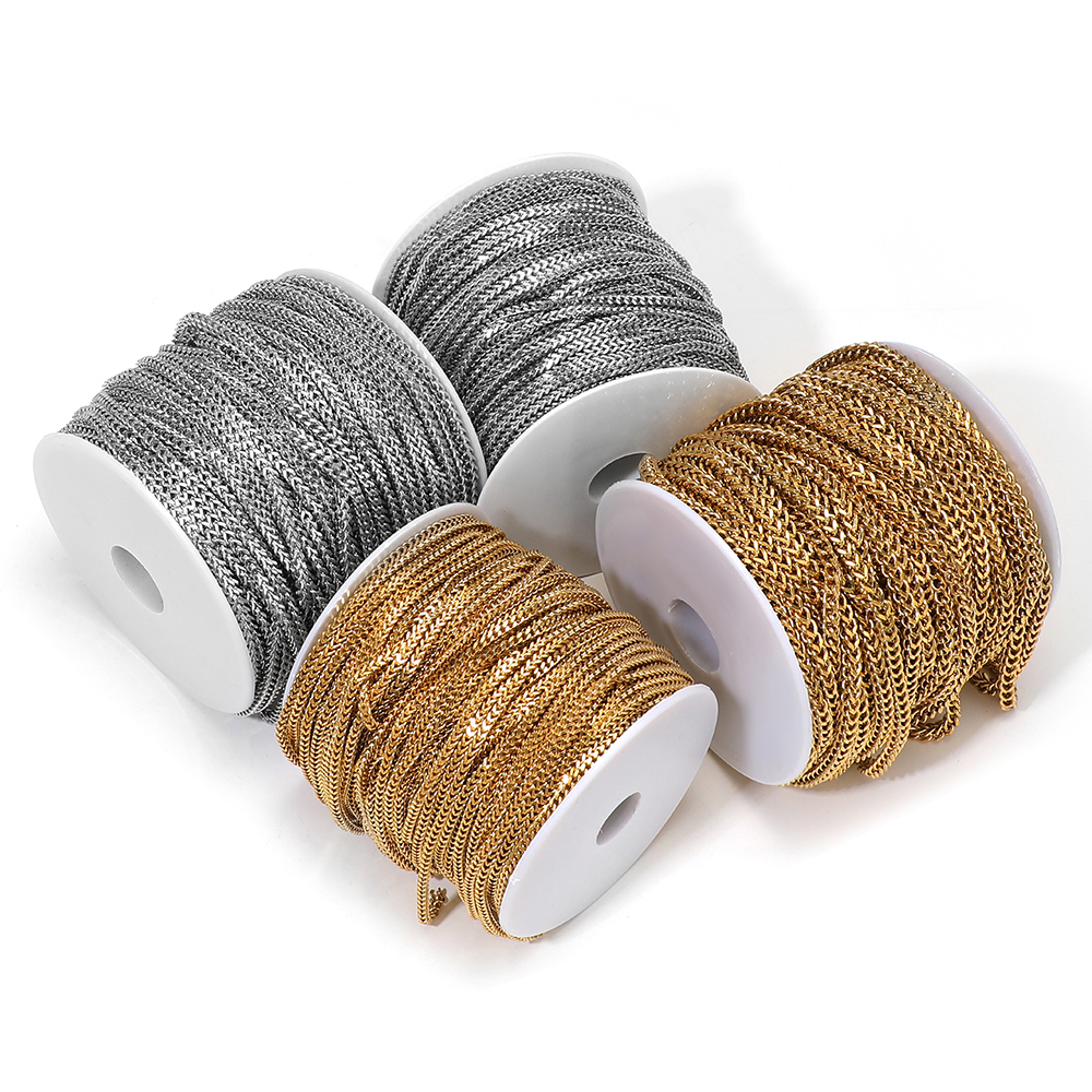Men'S Fashion Jewelry Bracelets - 1 Meter Stainless Steel Fashionable Double