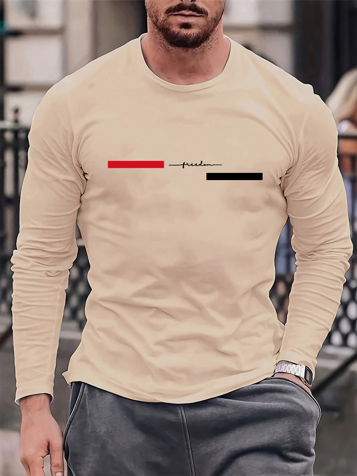 100% pure cotton men's long sl - Men Fashion Upper recensie en prijs