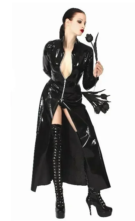 Movie Neo Trench Black Glossy  - Trench Coat Men recensie en prijs