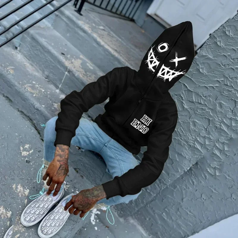 Women Men Y2K Fashion Hoodie L - Mens Fashion Zip Up Hoodies recensie en prijs
