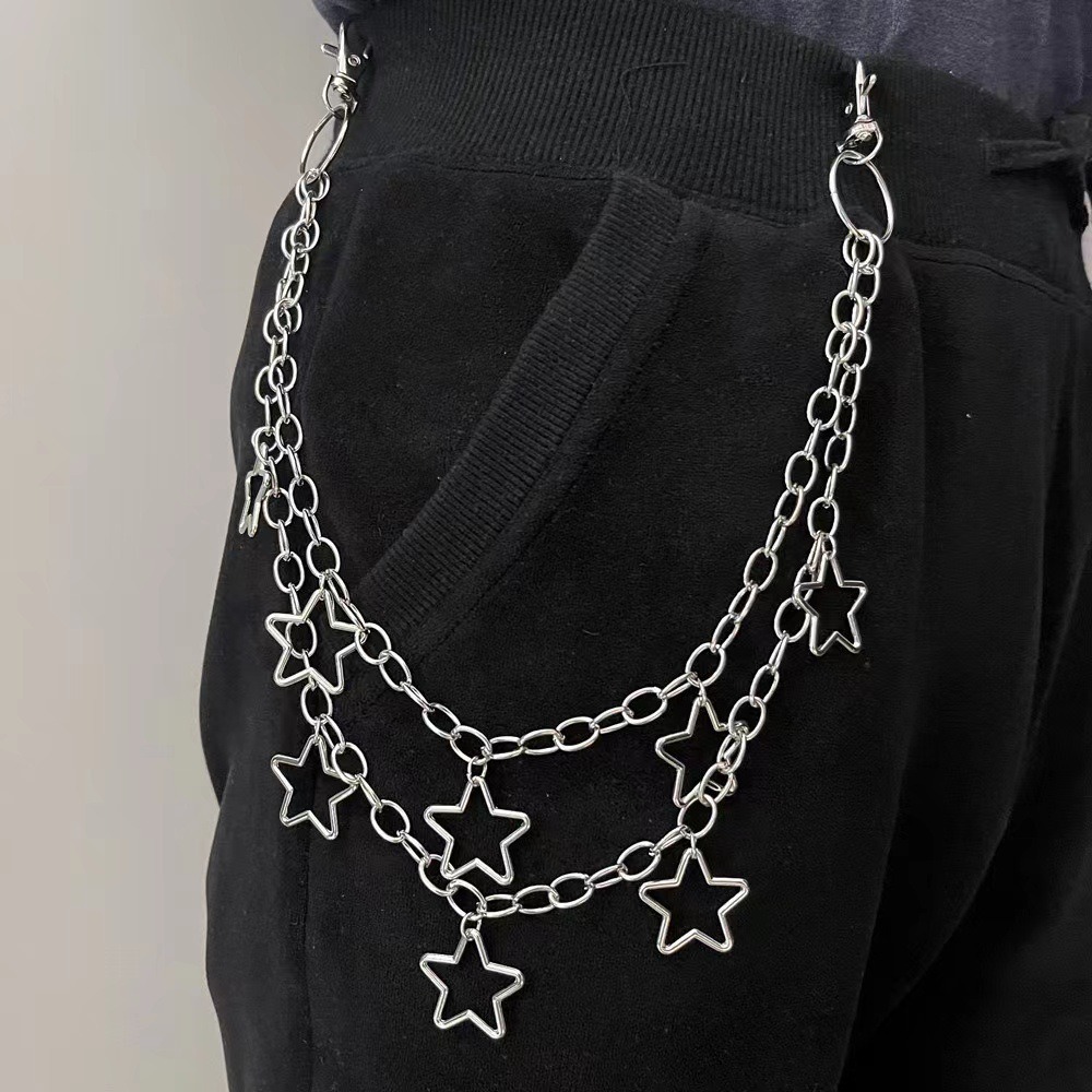 Punk Star Double Layer Waist C - Jeans Pants Fashion Men recensie en prijs