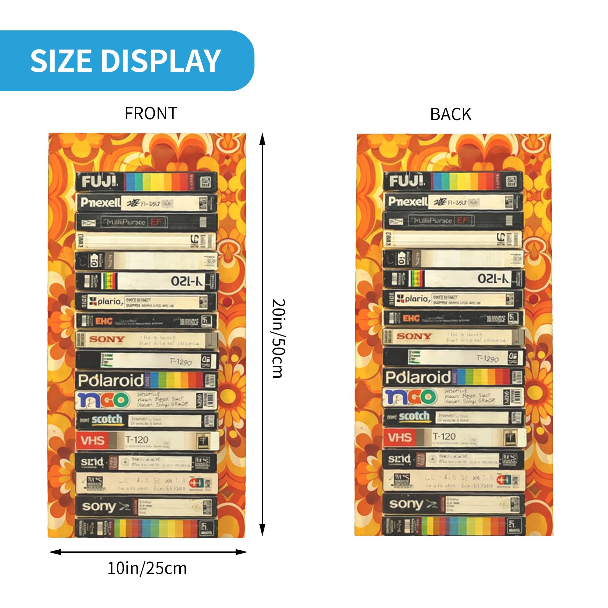 Stacked VHS Tapes 70s Floral A - Men'S Fashion 70S recensie en prijs