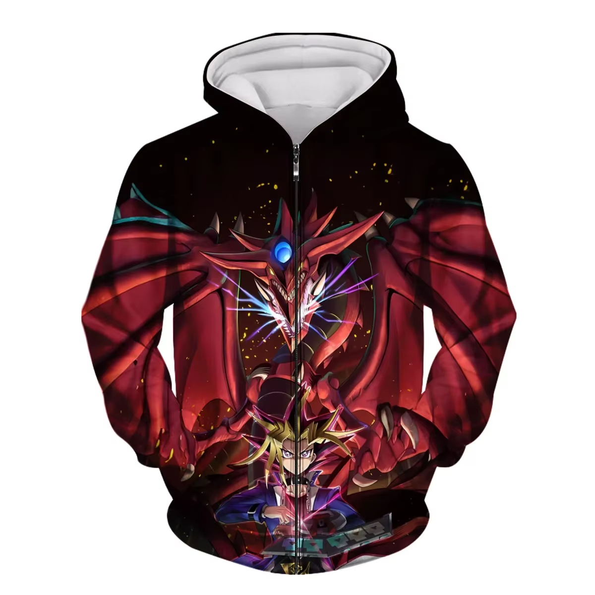 Japanese Anime Yu Gi Oh 3d Pri - Mens Fashion Zip Up Hoodies recensie en prijs