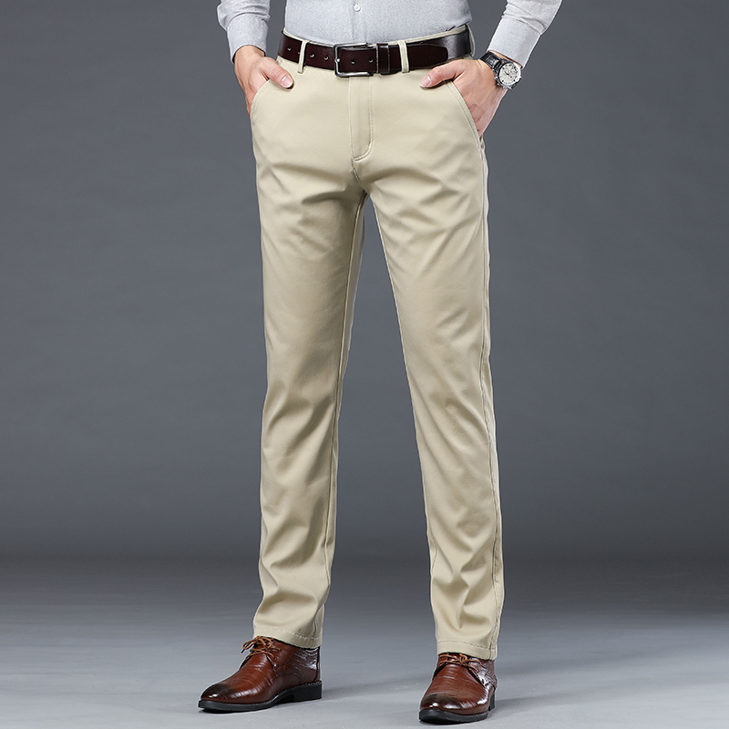 Summer Thin Men's Slim Suit Pa - Men'S Fashion Khaki Pants recensie en prijs