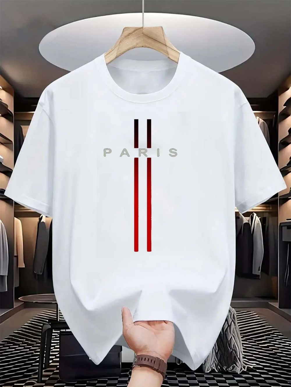 Paris Letter 3D print sport Qu - Paris Men'S Fashion recensie en prijs