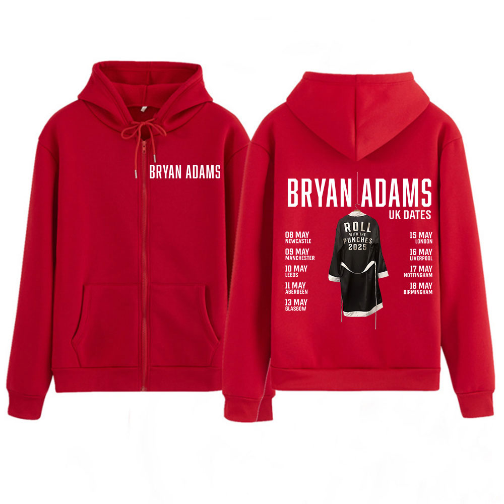 BRYAN ADAMS ROLL WITH THE PUNC - Mens Fashion Zip Up Hoodies recensie en prijs