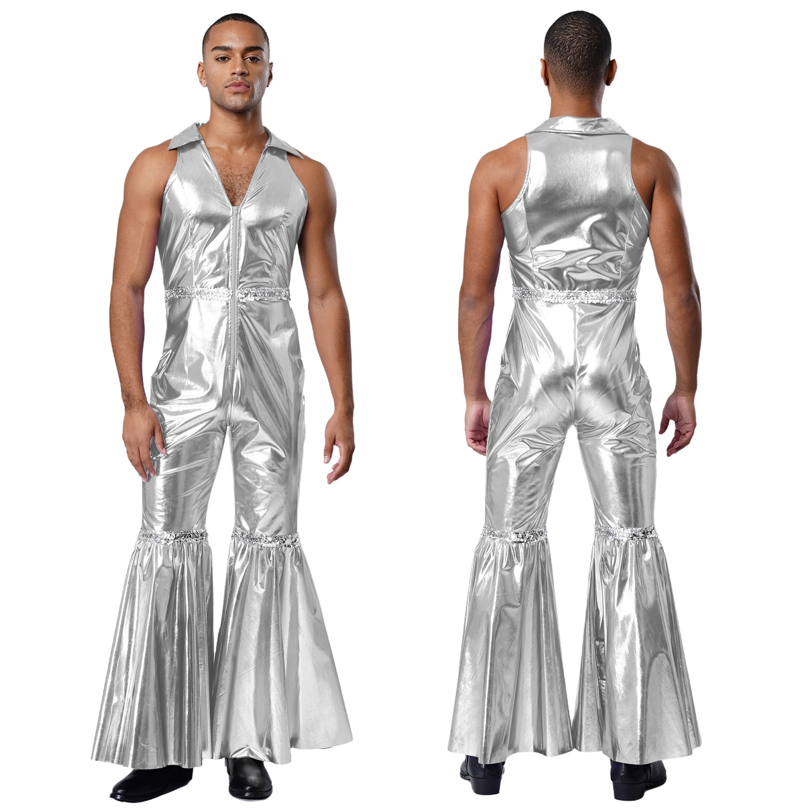 Men Fashion Shiny 70s Disco Wa - Men'S Fashion 70S recensie en prijs