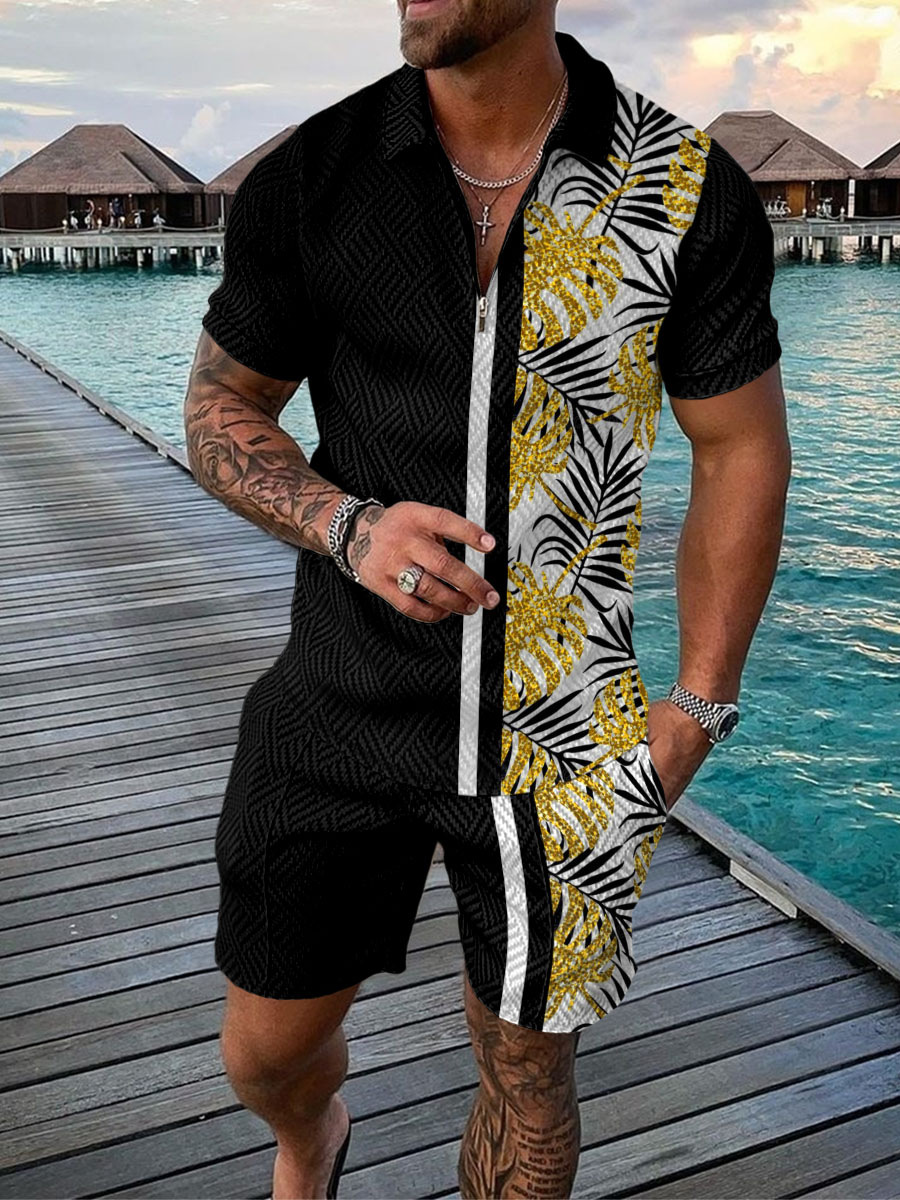 Hawaiian Coconut Tree Print Me - Men'S Fashion Polo recensie en prijs