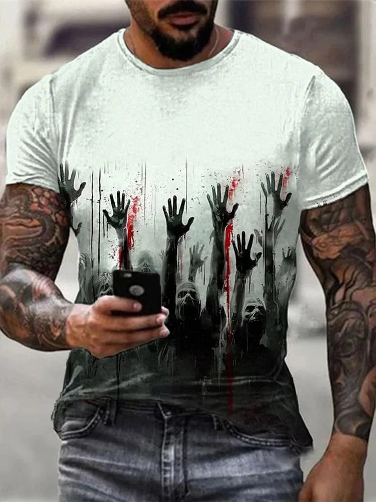Men's zombie T-shirt, Hallowee - Men'S Fashion Oversized T Shirt recensie en prijs