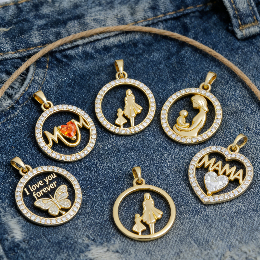 2Pcs Pendants Brass Mom Mother - Men'S Fashion Jewelry Bracelets recensie en prijs