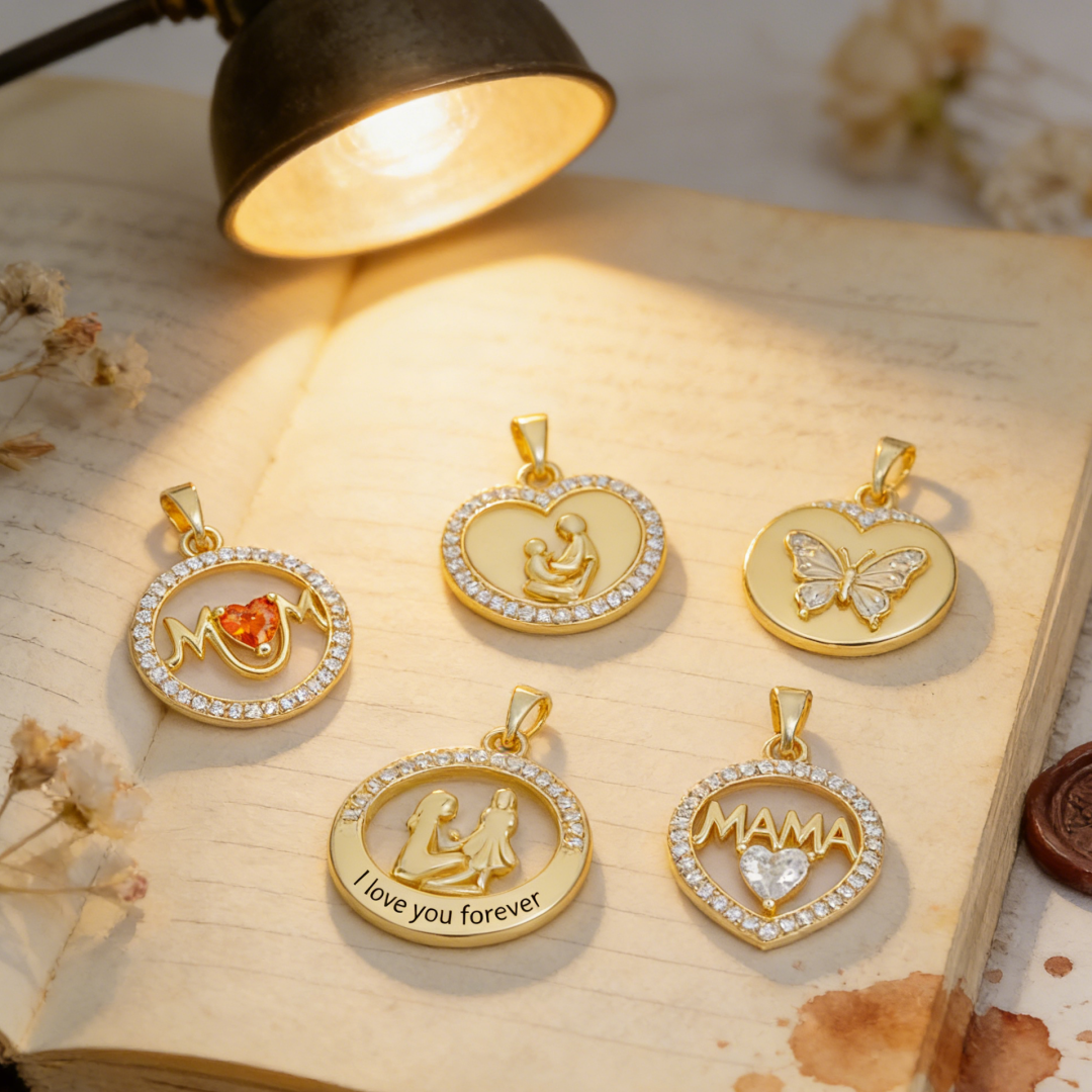 2Pcs Pendants Brass Mom Mother - Men'S Fashion Jewelry Bracelets recensie en prijs