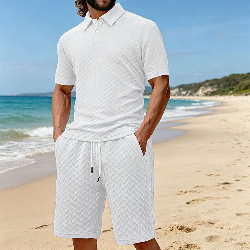 Men's summer lapel jacquard th - Men'S Fashion Polo recensie en prijs
