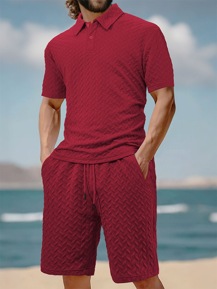 Men's summer lapel jacquard th - Men'S Fashion Polo recensie en prijs