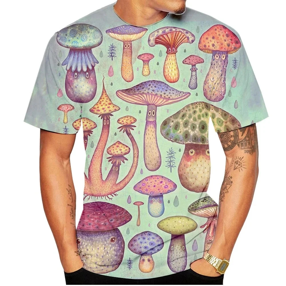 Men T-shirt Retro Mushroom Tee - Men'S Fashion Oversized T Shirt recensie en prijs