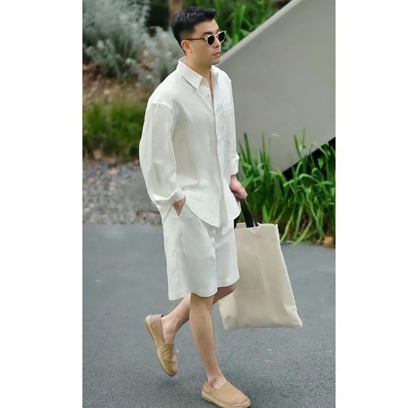Summer Casual Set Lyocell Line - Mens Fashion Suits recensie en prijs