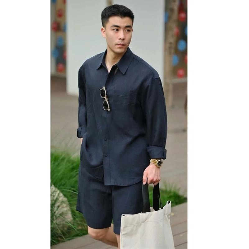 Summer Casual Set Lyocell Line - Mens Fashion Suits recensie en prijs