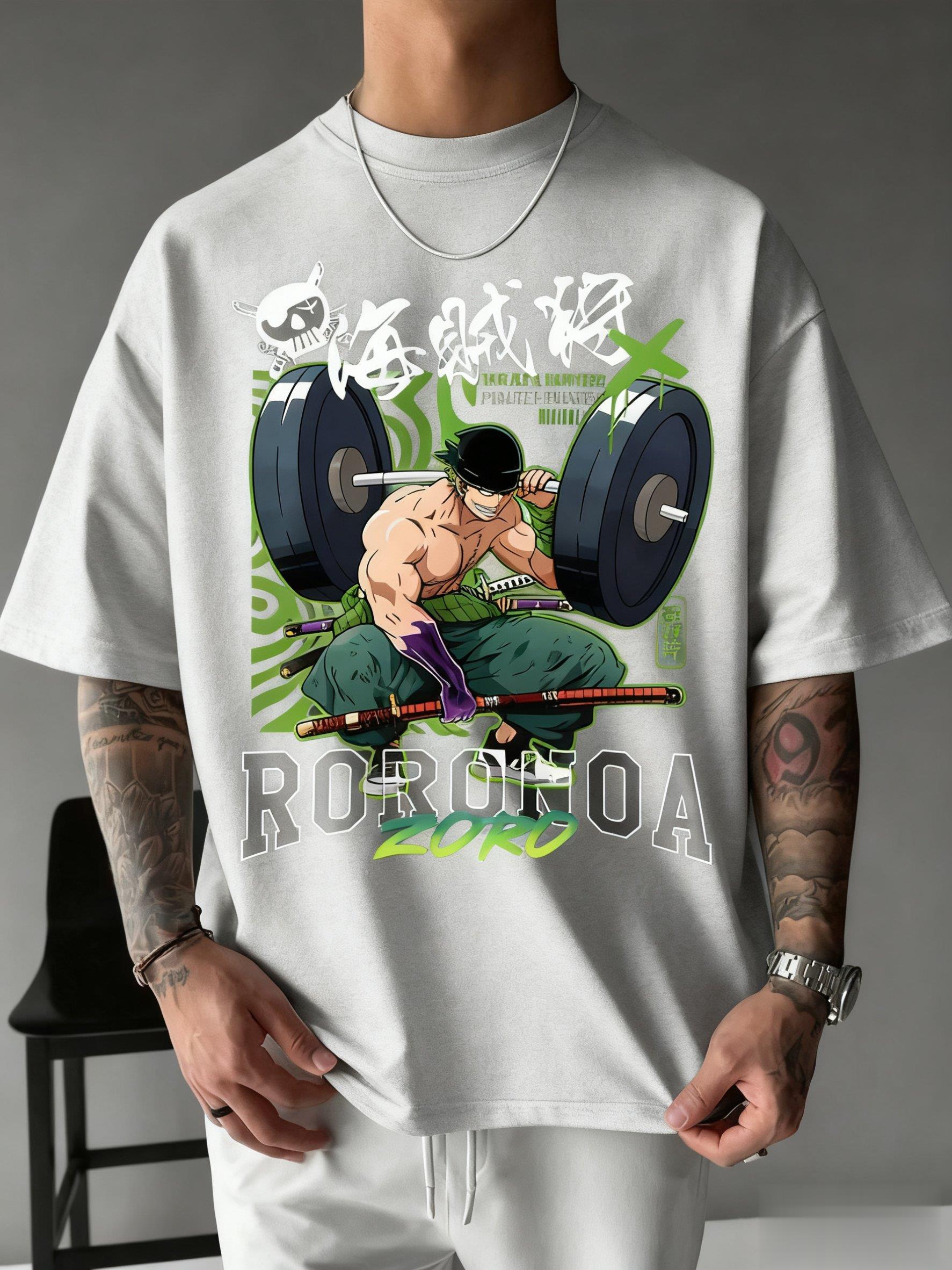 One Piece Zoro Anime Print T S - Men'S Fashion Oversized T Shirt recensie en prijs