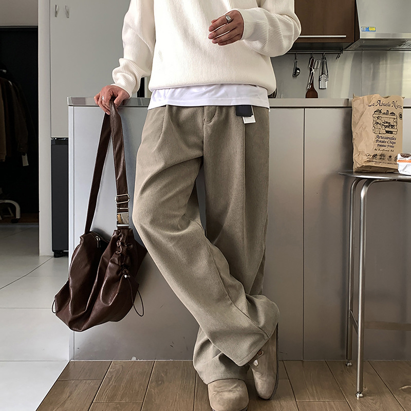 Spring Men's Dark Khaki Solid  - Men'S Fashion Khaki Pants recensie en prijs