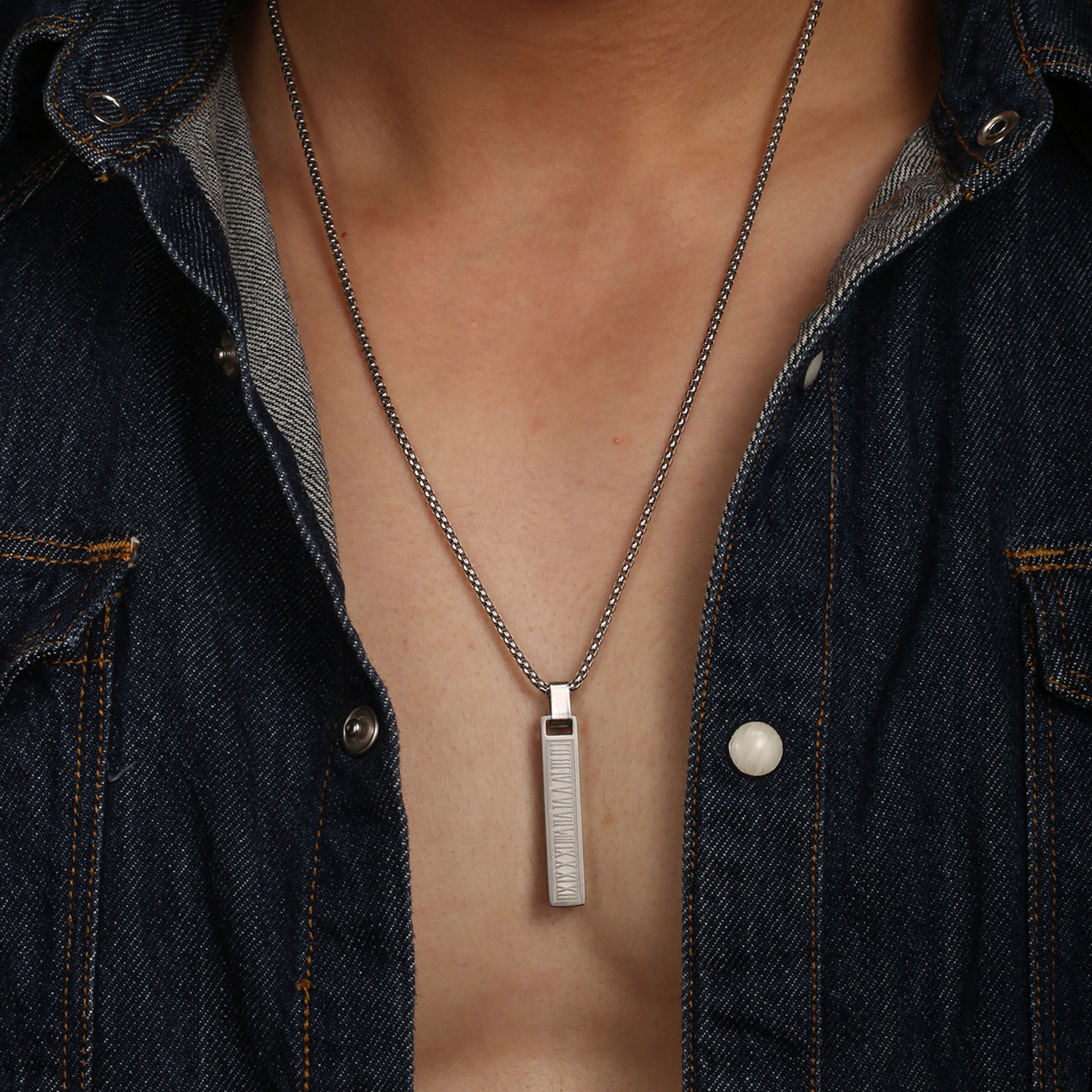 1PC INGAX Fashion Stainless St - Men'S Fashion 70S recensie en prijs