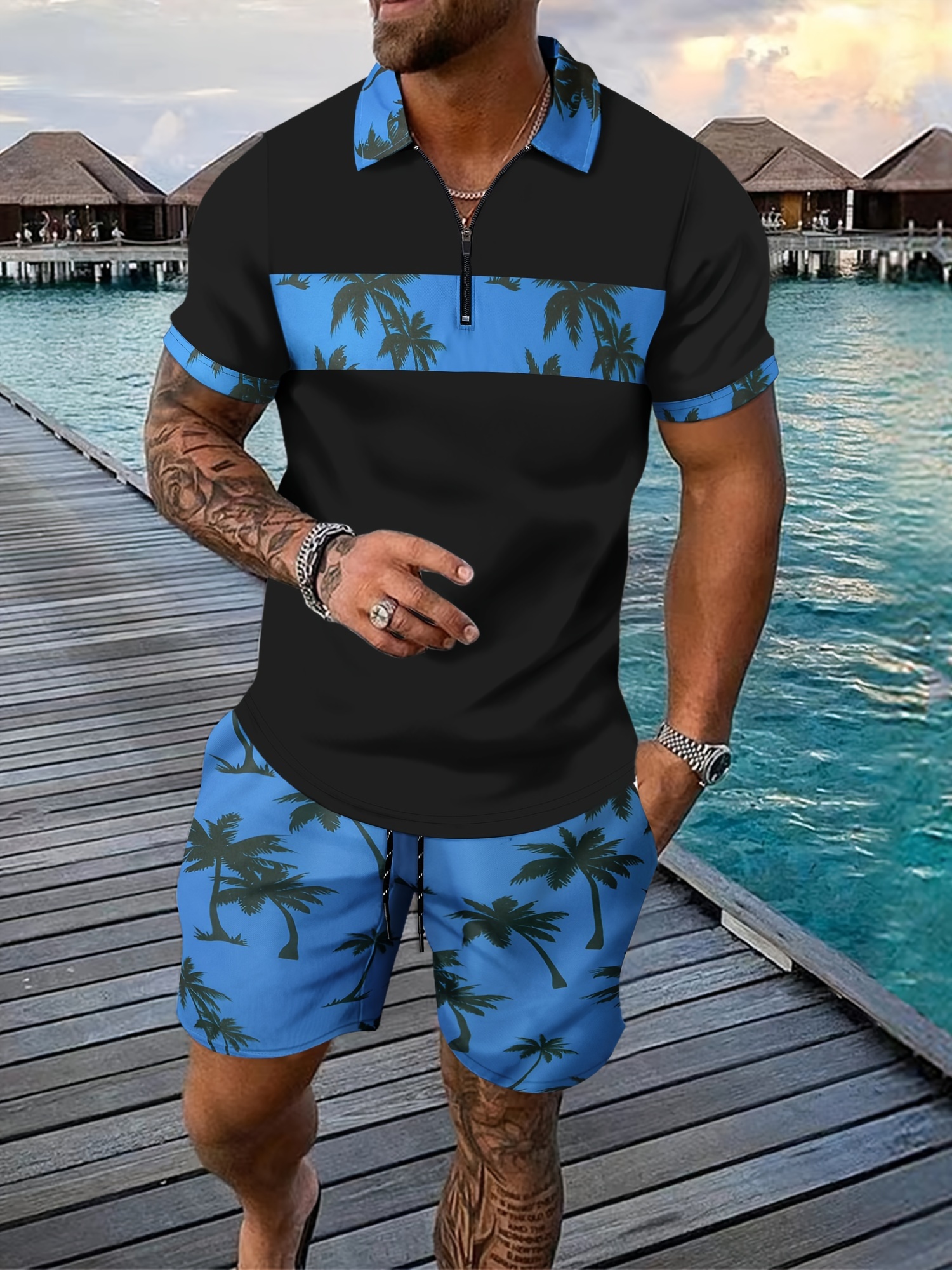 Men's Casual Two Piece Set Pin - Men'S Fashion Polo recensie en prijs