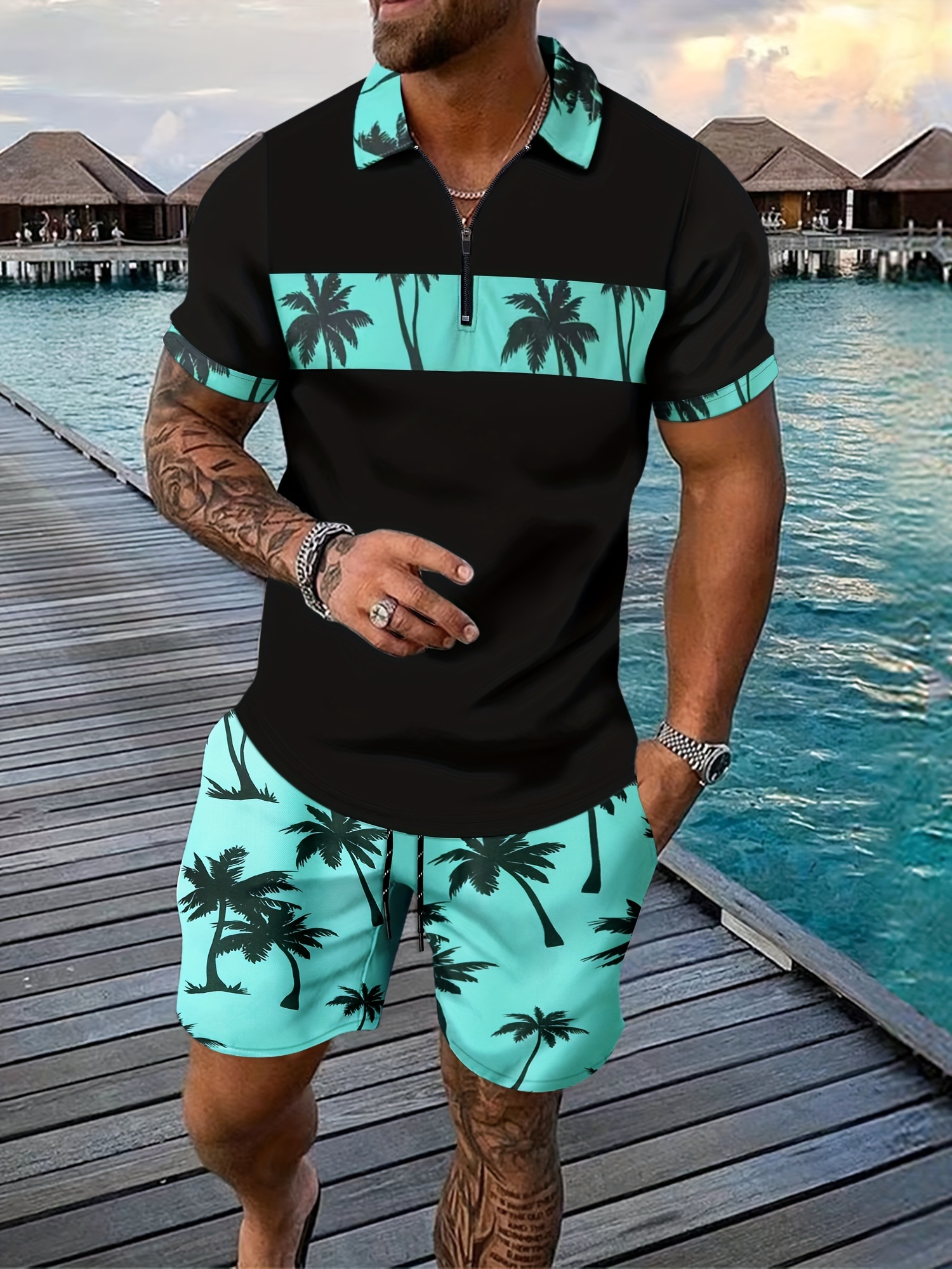 Men's Casual Two Piece Set Pin - Men'S Fashion Polo recensie en prijs