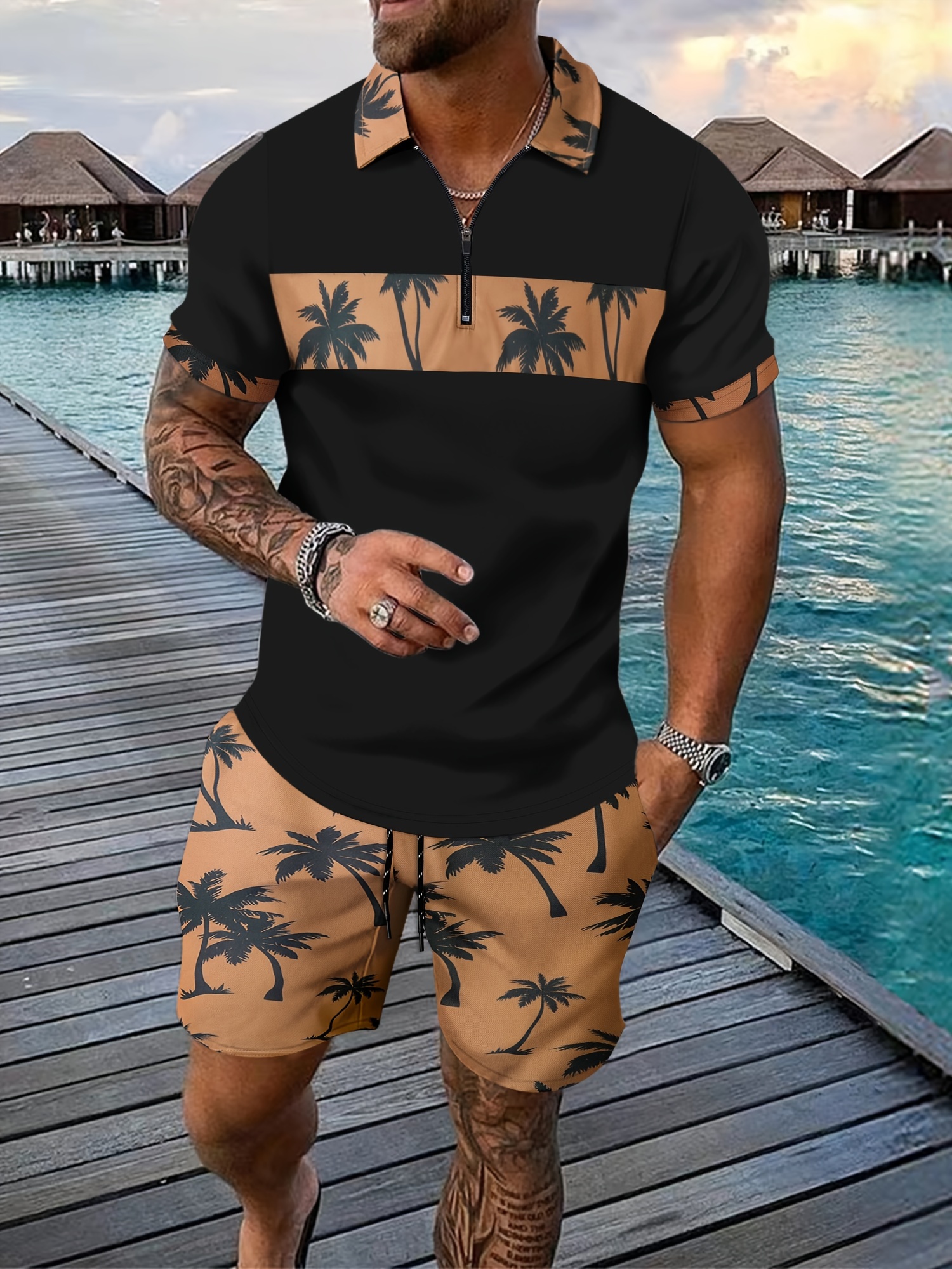 Men's Casual Two Piece Set Pin - Men'S Fashion Polo recensie en prijs