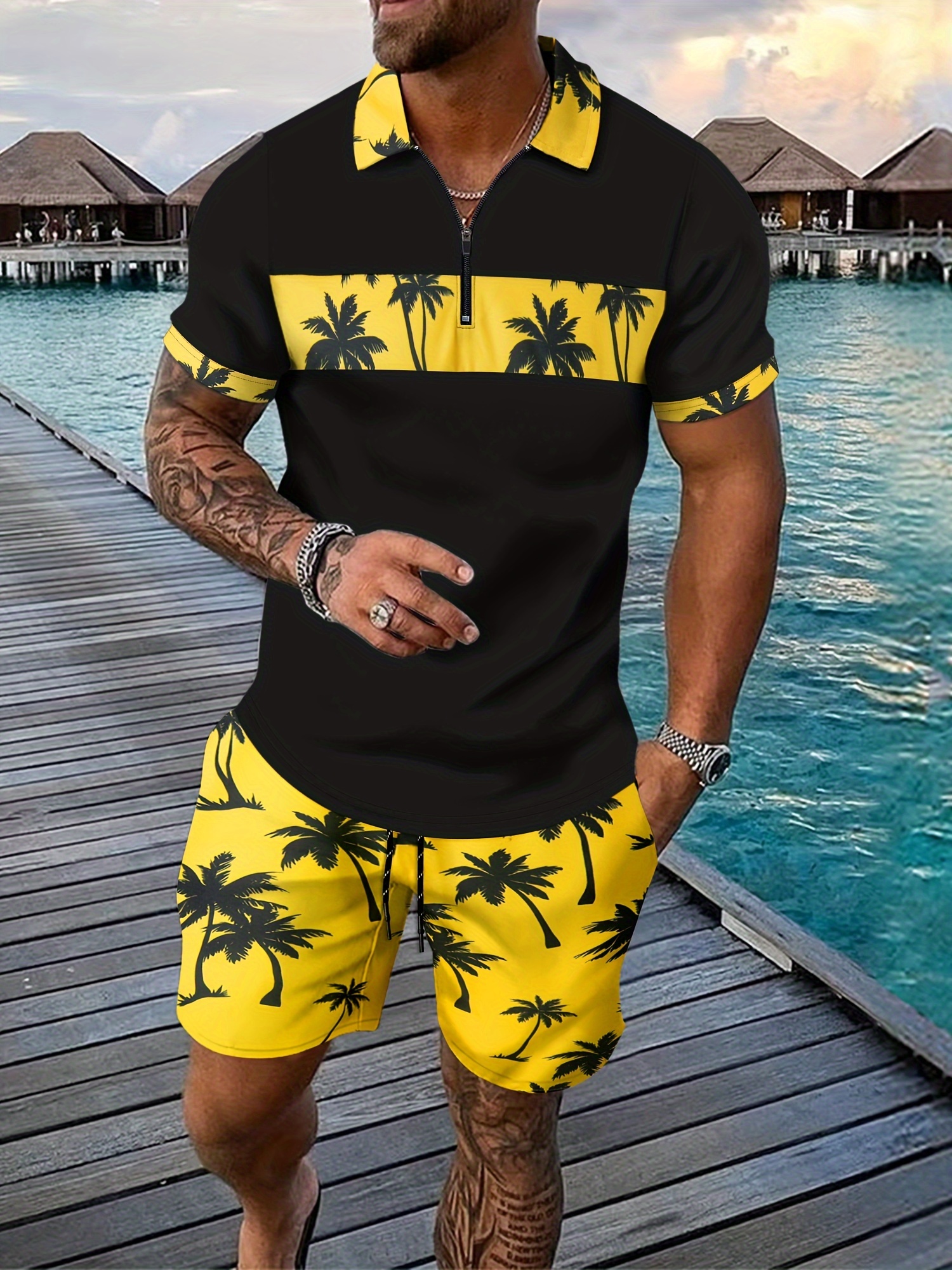 Men's Casual Two Piece Set Pin - Men'S Fashion Polo recensie en prijs