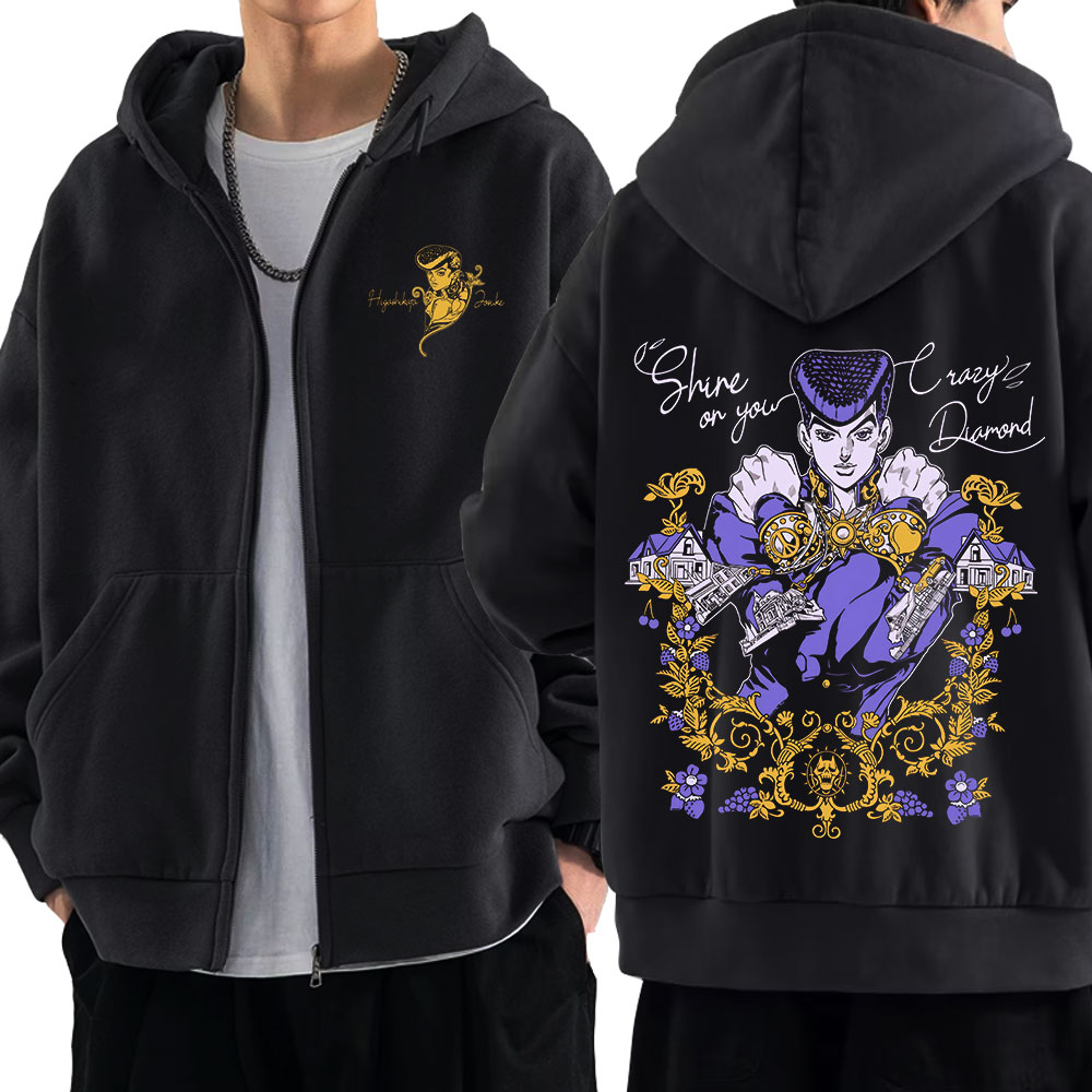 Anime Jojo Bizarre Adventure Z - Mens Fashion Zip Up Hoodies recensie en prijs
