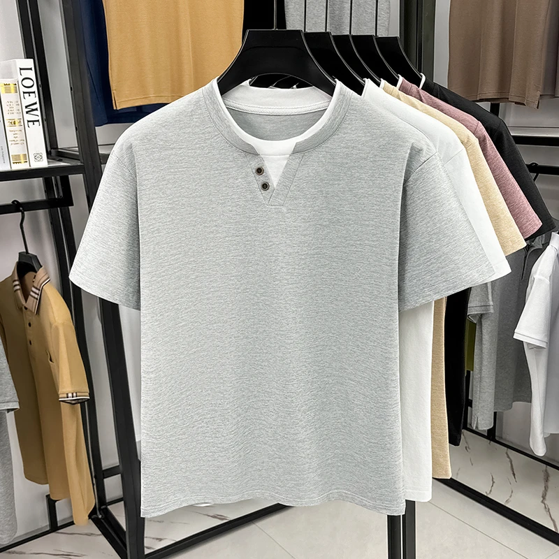 Men's Minimalist Henley Neck T - Men Fashion Upper recensie en prijs