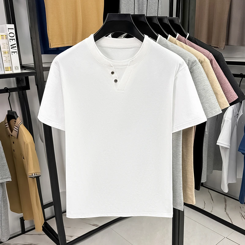 Men's Minimalist Henley Neck T - Men Fashion Upper recensie en prijs