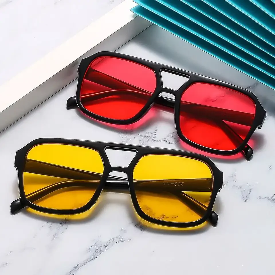 1PC Retro Square Aviation Sung - Men'S Fashion 70S recensie en prijs