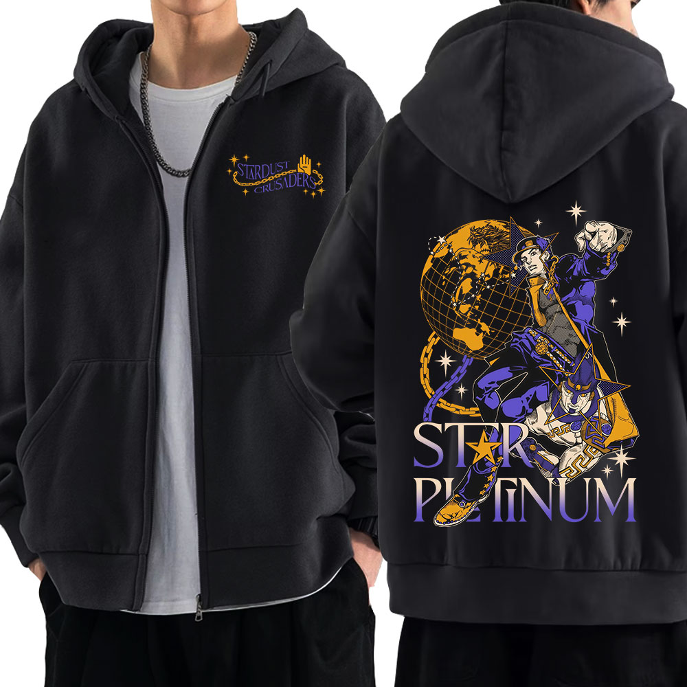 Anime Jojo Bizarre Adventure Z - Mens Fashion Zip Up Hoodies recensie en prijs