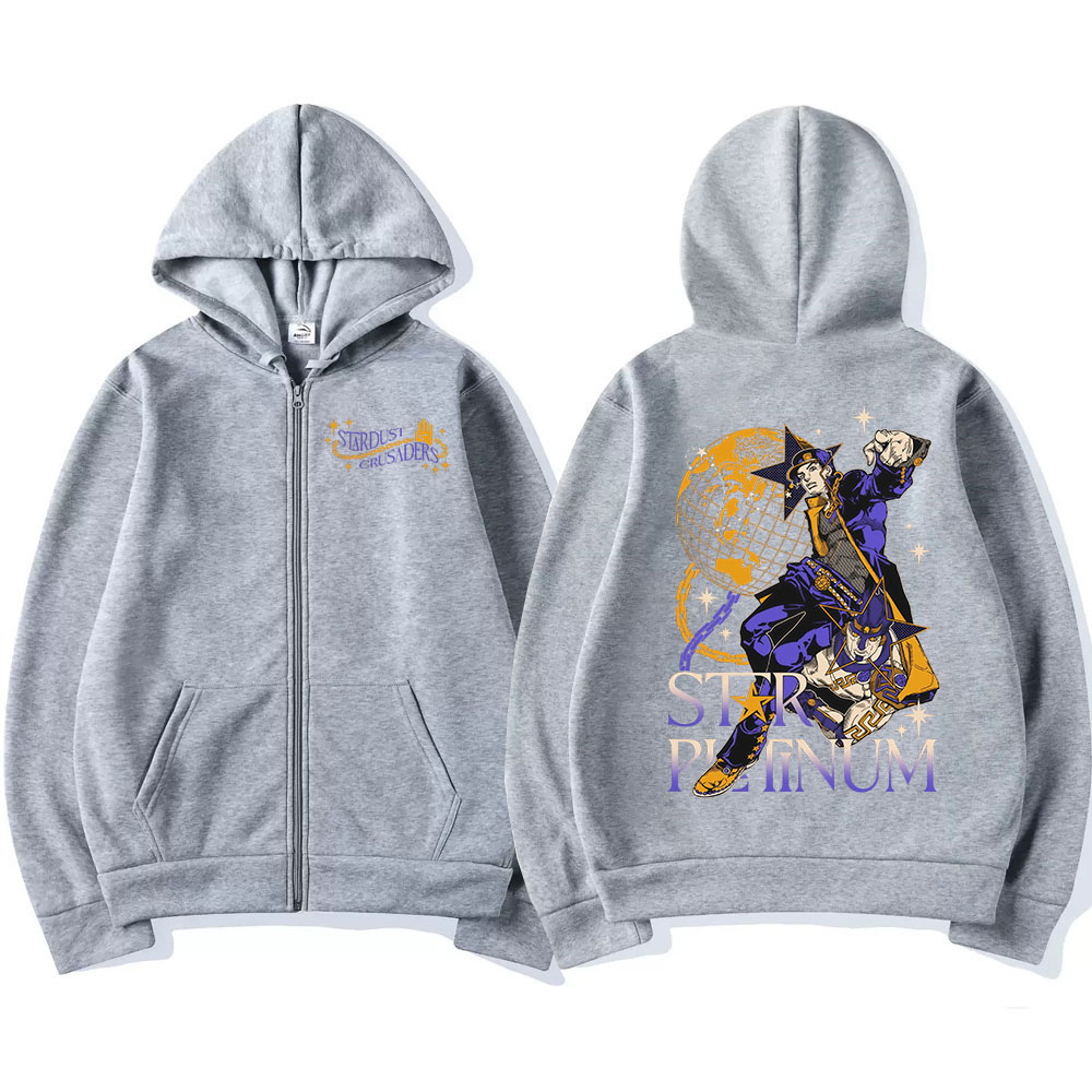 Anime Jojo Bizarre Adventure Z - Mens Fashion Zip Up Hoodies recensie en prijs