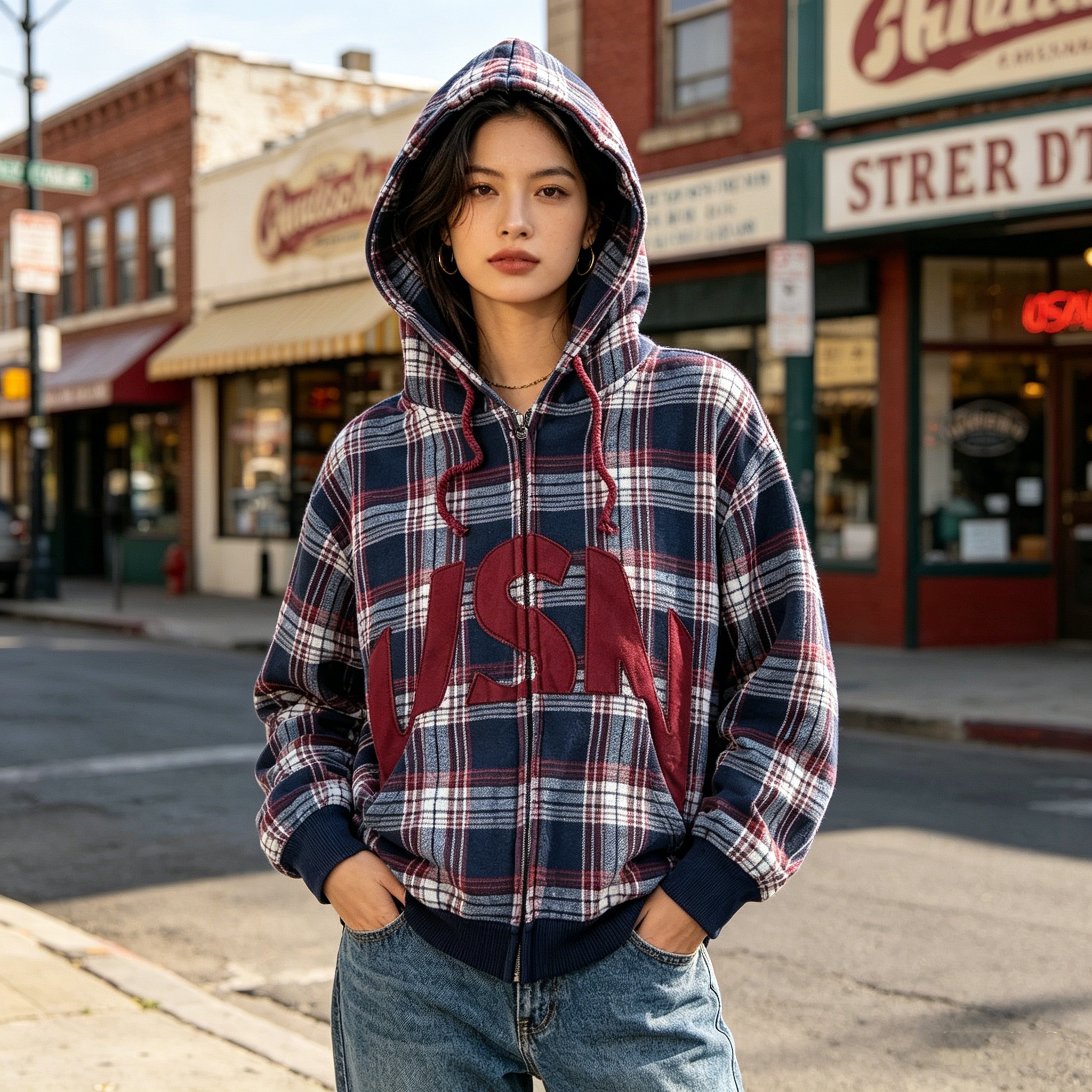 2026 Cross border New American - Mens Fashion Zip Up Hoodies recensie en prijs