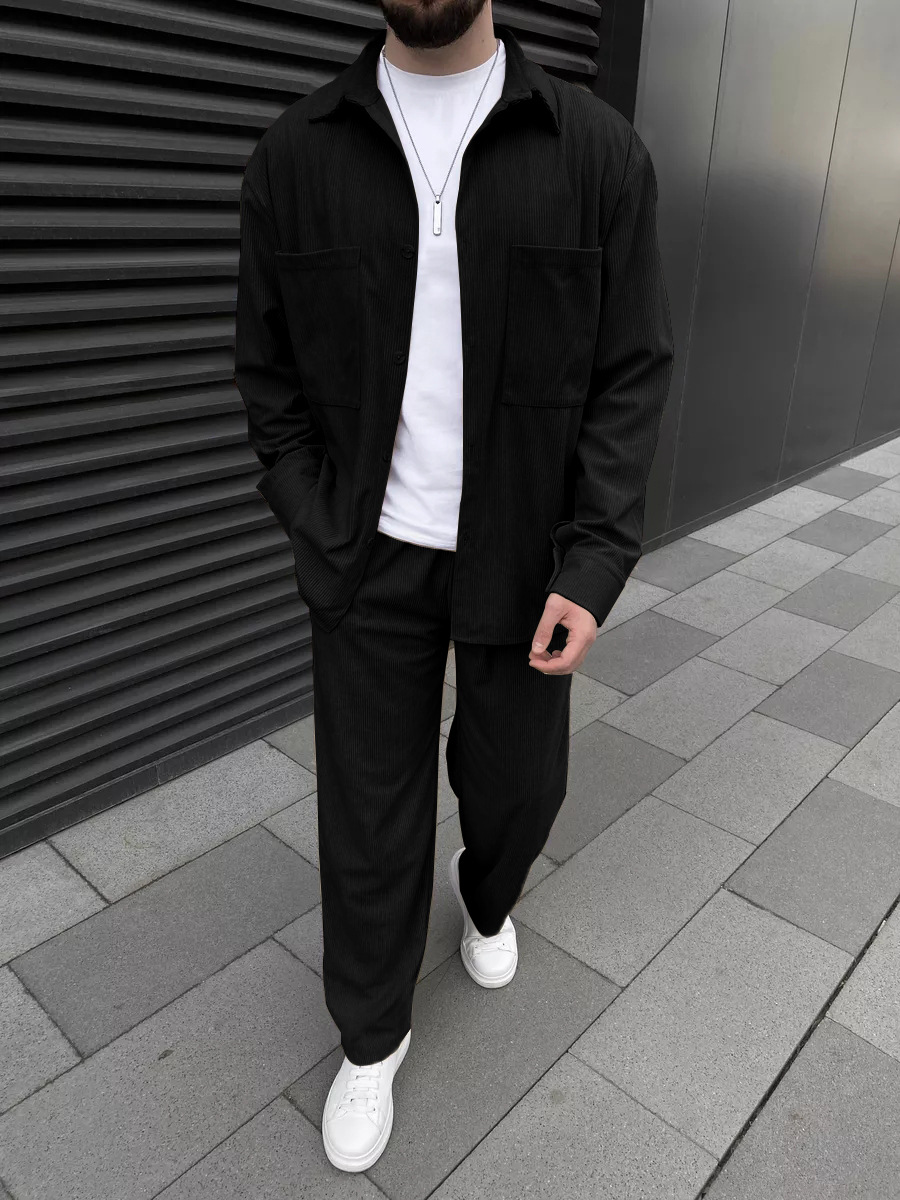 Men's corduroy two-piece outfi - Men Fashion Upper recensie en prijs
