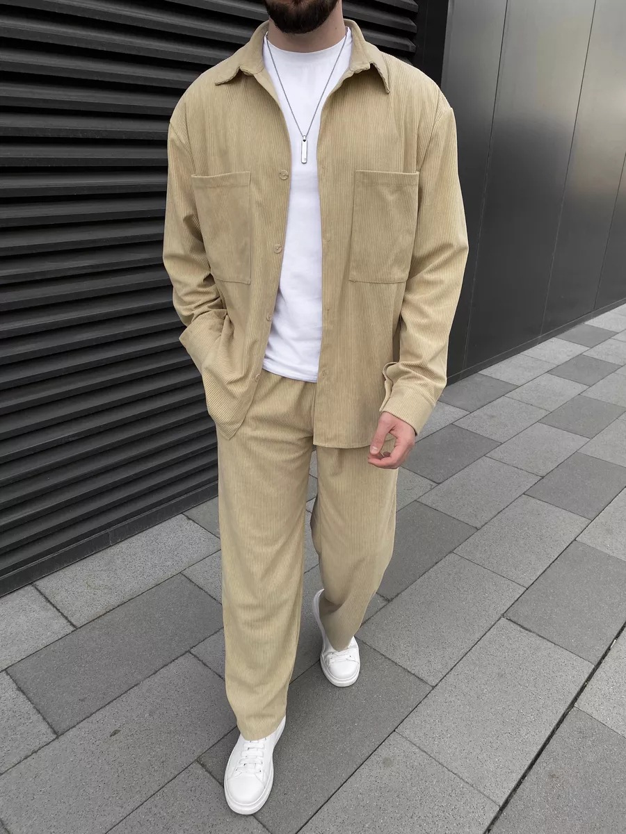 Men's corduroy two-piece outfi - Men Fashion Upper recensie en prijs