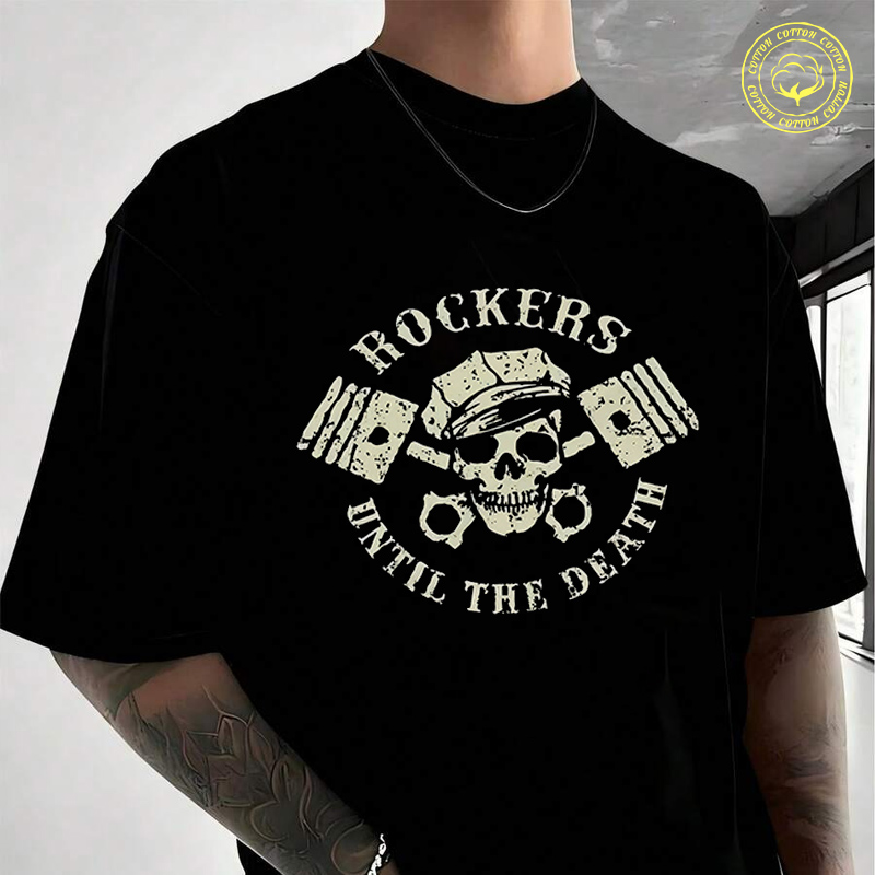 Men Cotton T-Shirt ROCKERS Unt - Mens Fashion In The 50S recensie en prijs