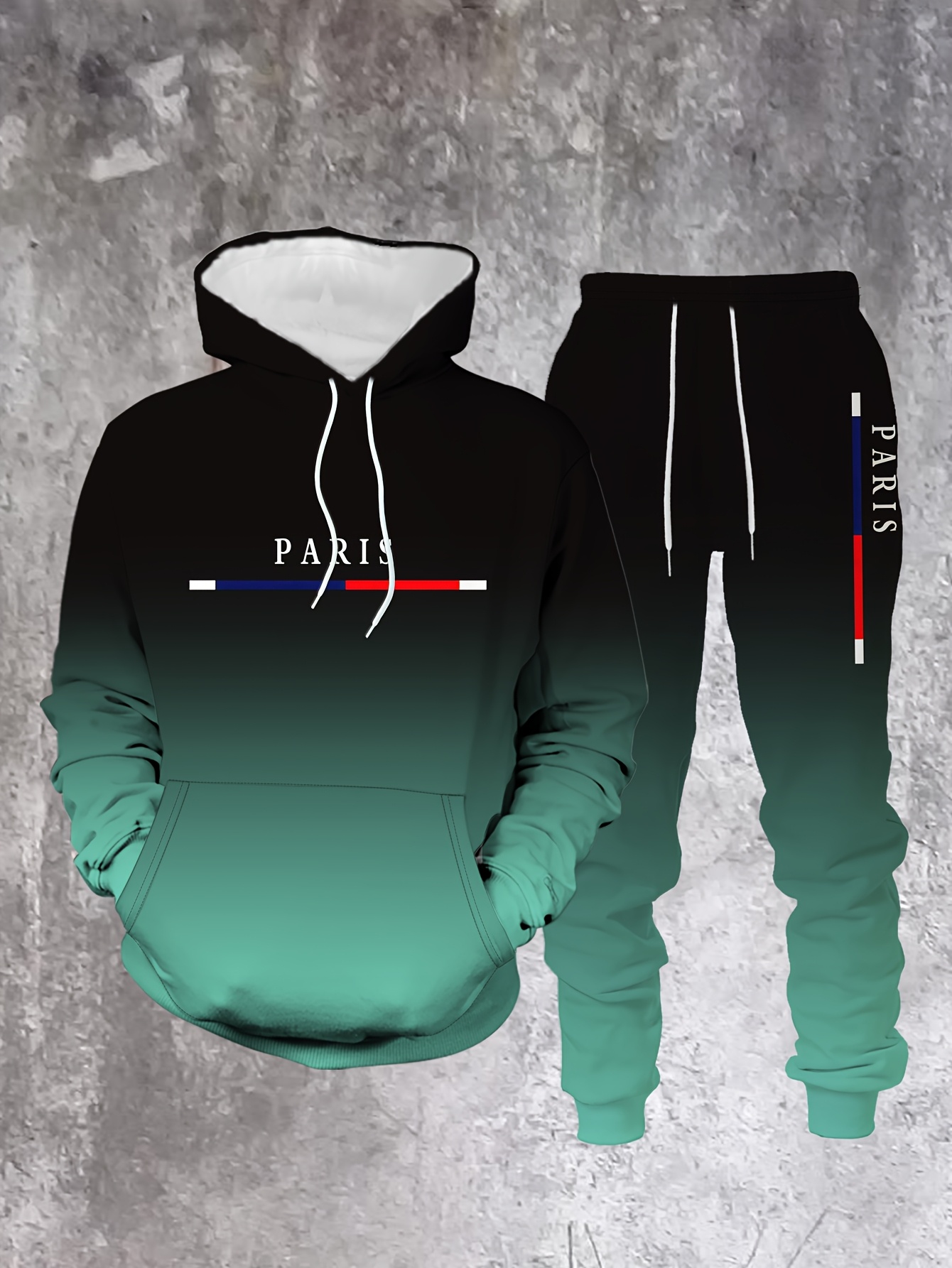 Gradient Color Paris Tracksuit - Paris Men'S Fashion recensie en prijs