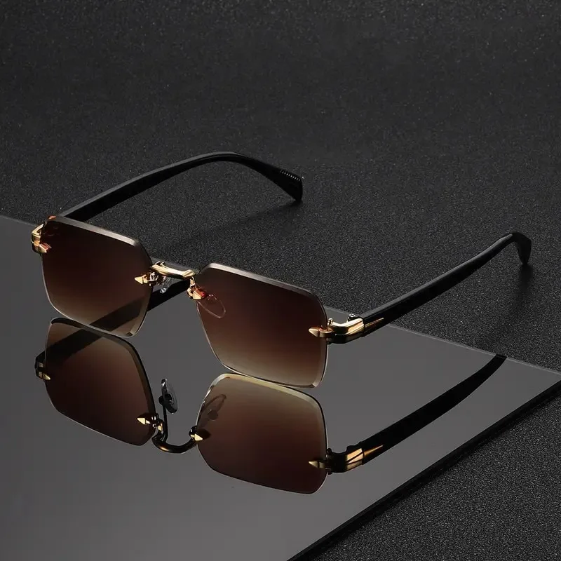 Rimless Sunglasses Rectangle F - Men'S Fashion Glasses recensie en prijs