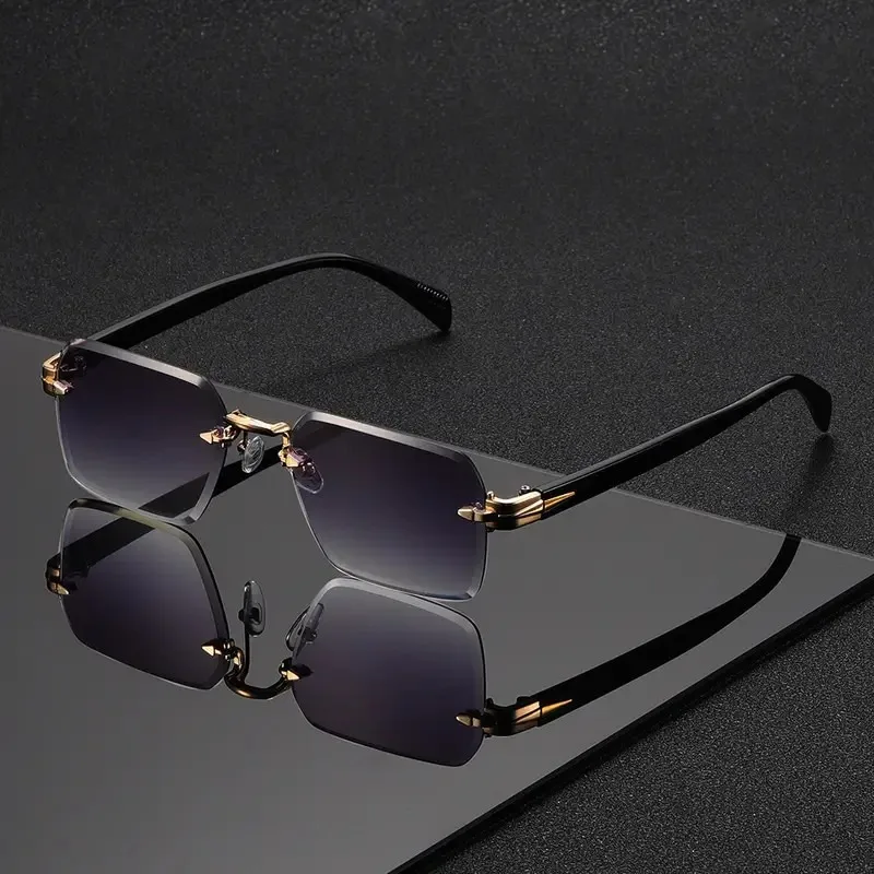 Rimless Sunglasses Rectangle F - Men'S Fashion Glasses recensie en prijs