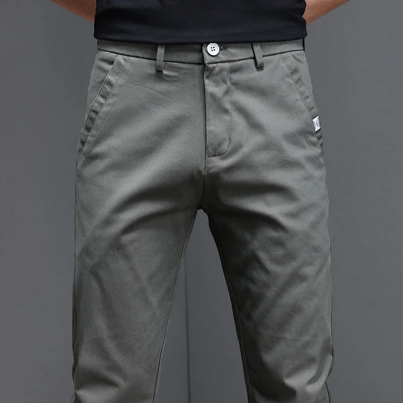 97.8% Cotton 2025 Spring Autum - Men'S Fashion Khaki Pants recensie en prijs