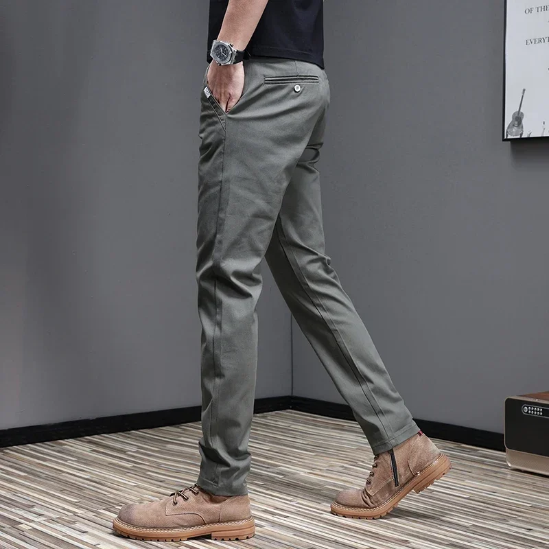 97.8% Cotton 2025 Spring Autum - Men'S Fashion Khaki Pants recensie en prijs