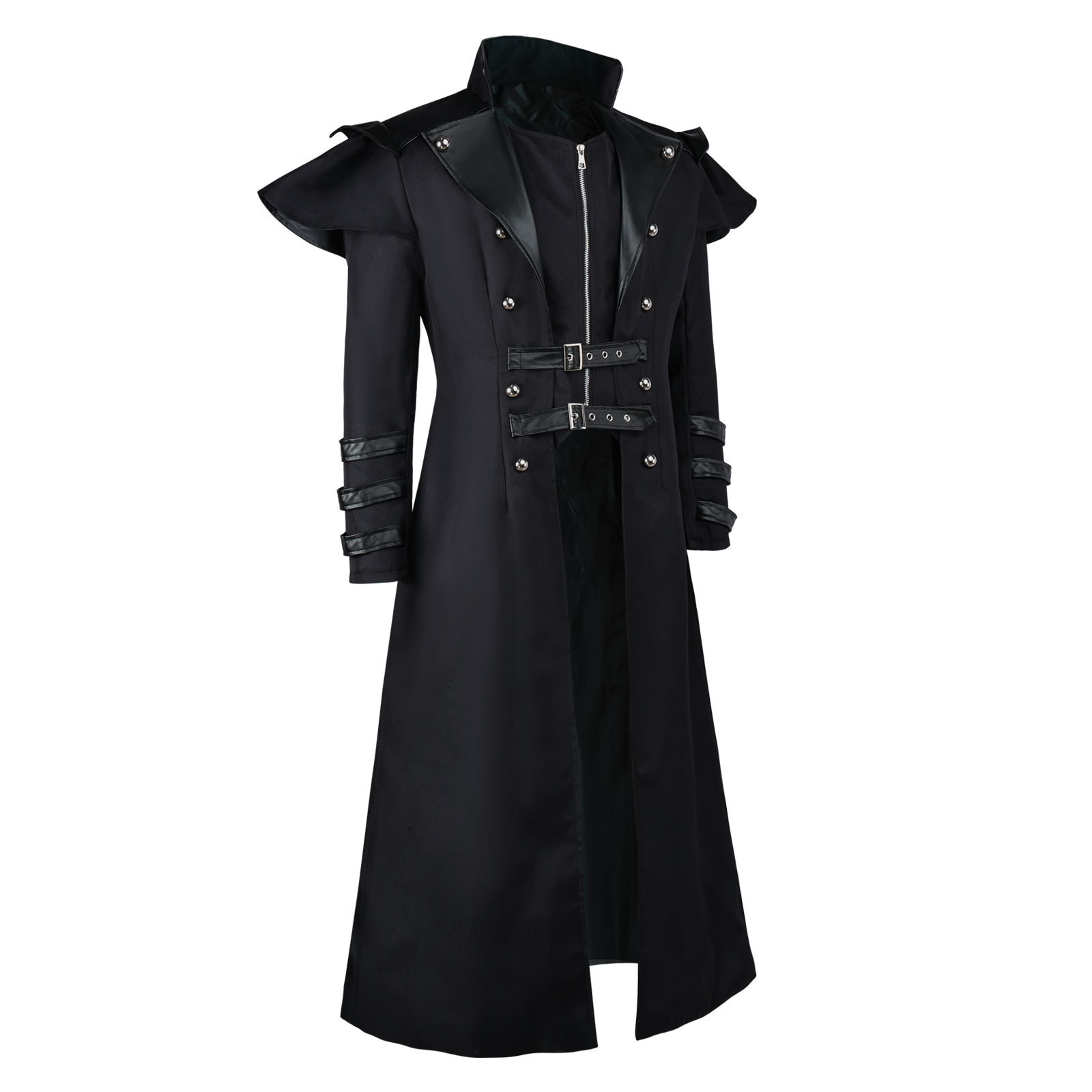 Men's Steampunk Gothic Long Tr - Trench Coat Men recensie en prijs