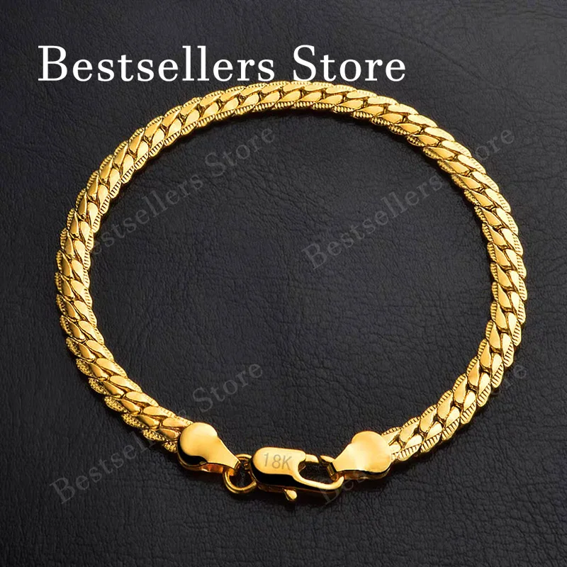 925 Sterling Silver, 18K Gold, - Men'S Fashion Jewelry Bracelets recensie en prijs