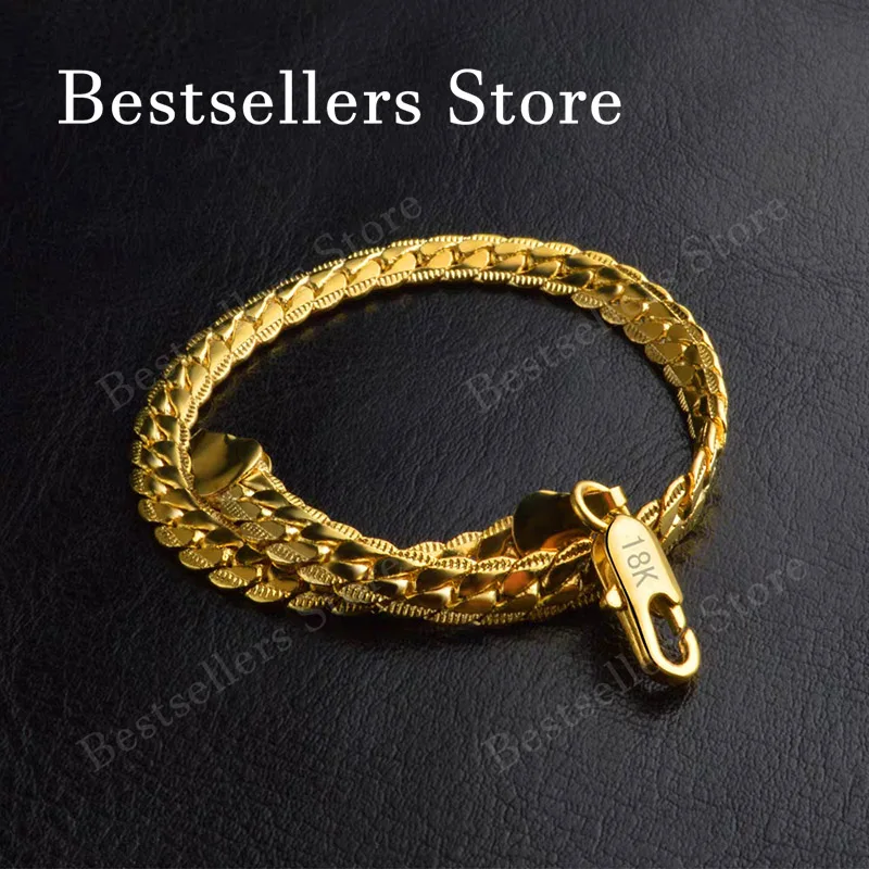 925 Sterling Silver, 18K Gold, - Men'S Fashion Jewelry Bracelets recensie en prijs